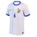 Camiseta Francia Eduardo Camavinga #6 Segunda Equipación Replica Eurocopa 2024 mangas cortas